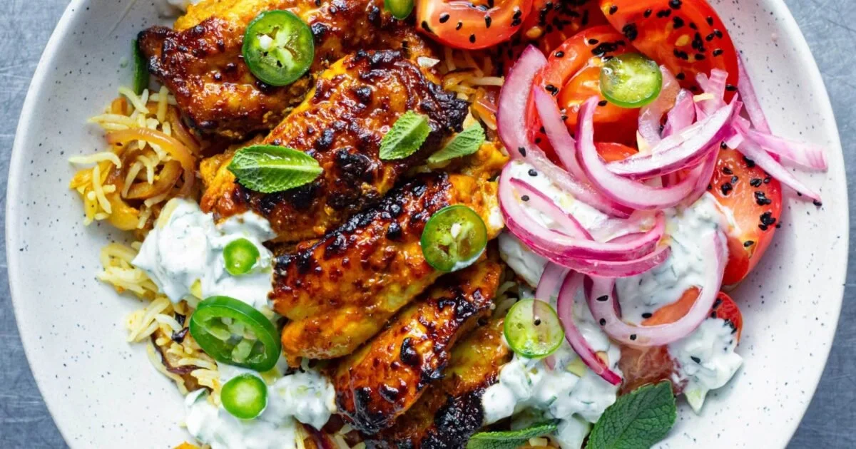 Air Fryer Chicken Tikka and Rice