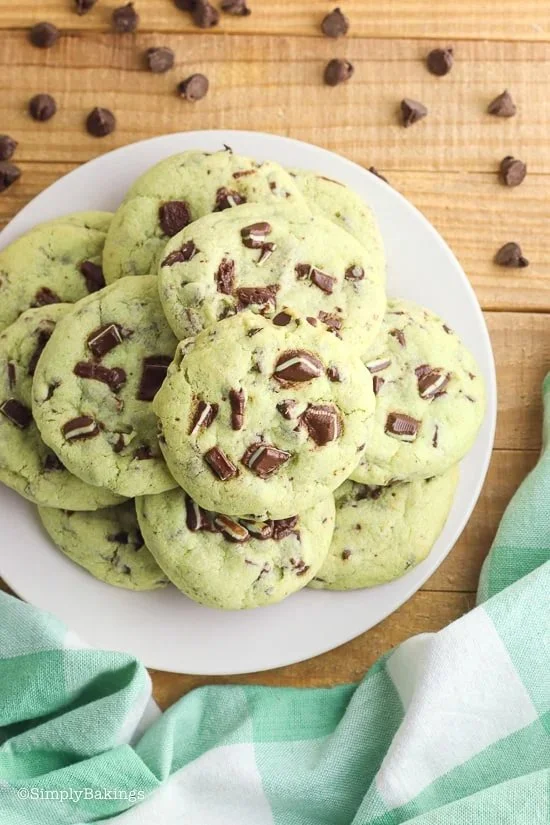 Andes Mint Chocolate Chip Cookies