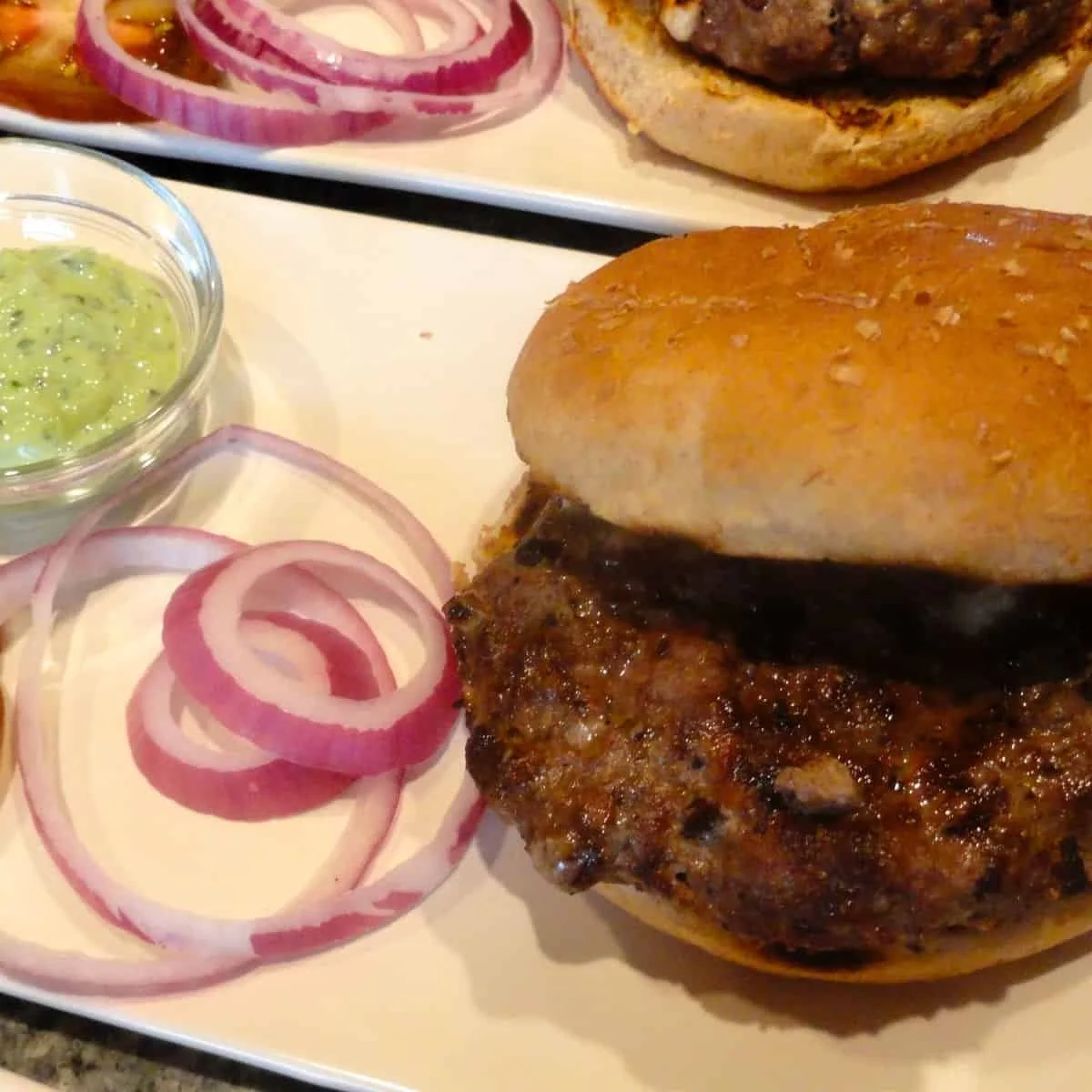 Beef and Lamb Burgers with Feta