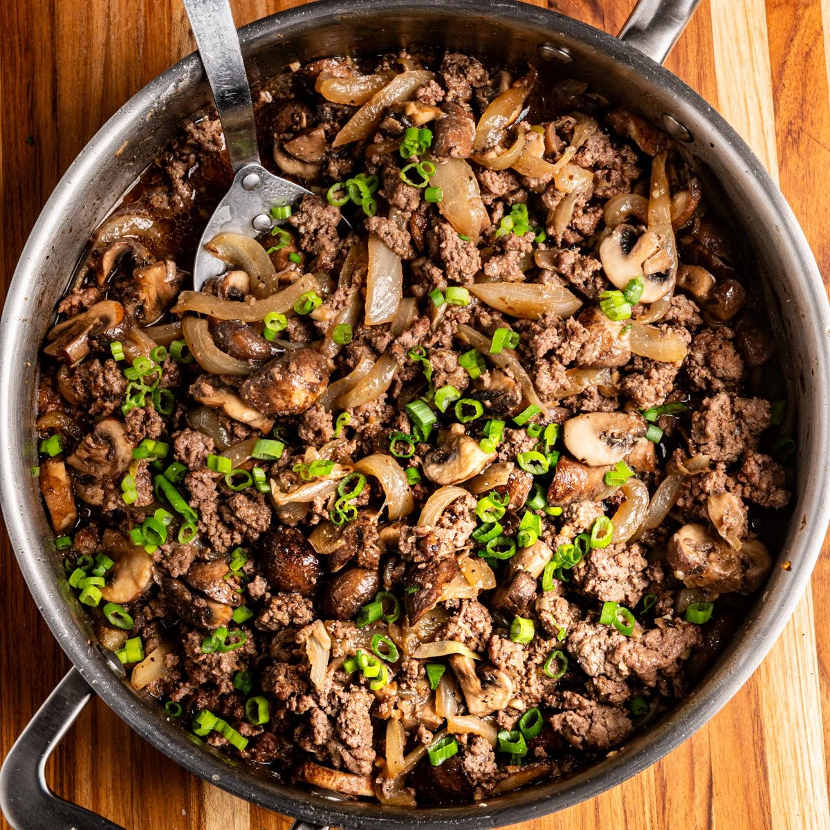 Beef with Onions and Mushrooms