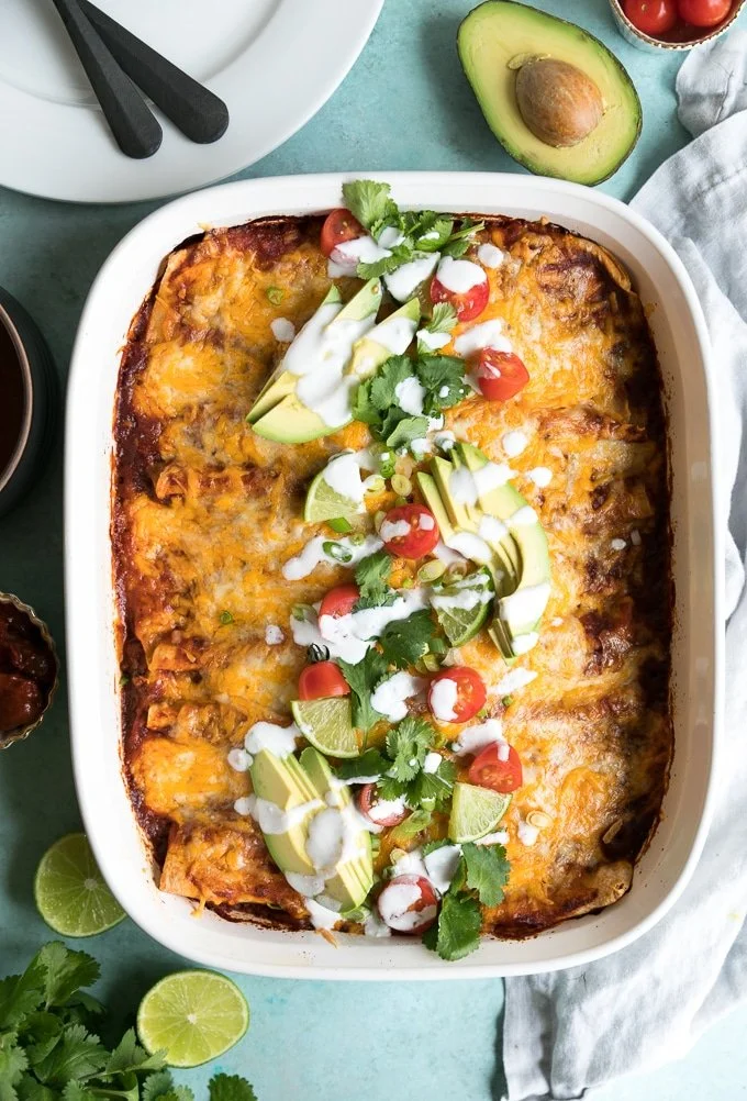 Best Beef Enchiladas with Homemade Sauce