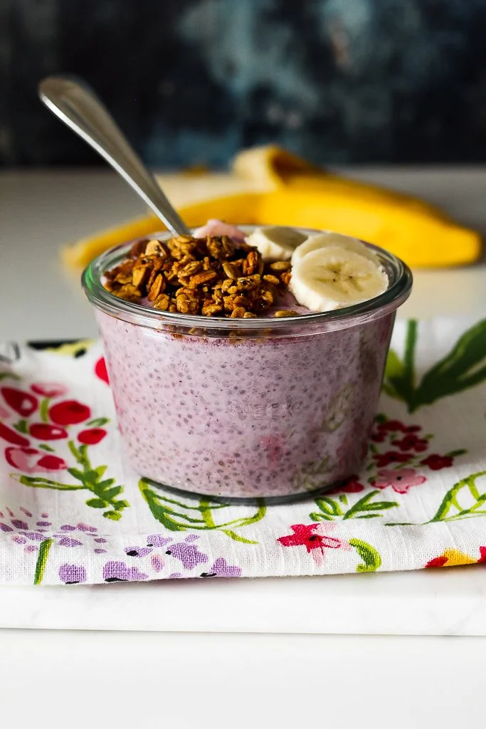 Blueberry Chia Breakfast Pudding