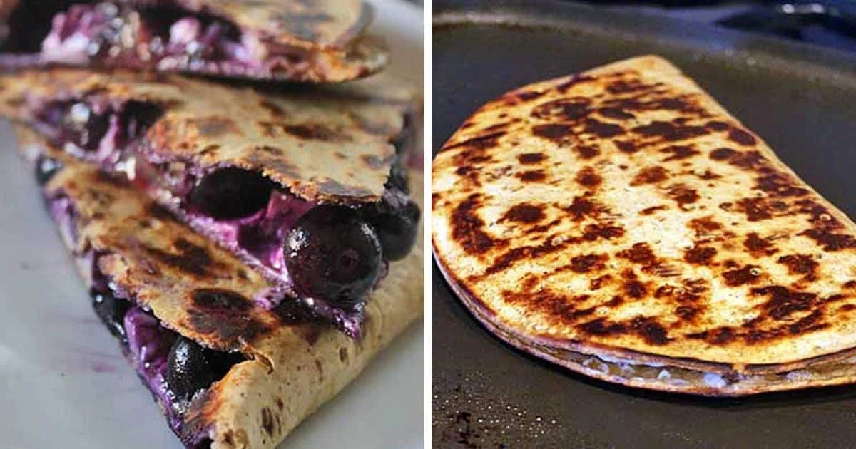 Blueberry Morning Quesadilla