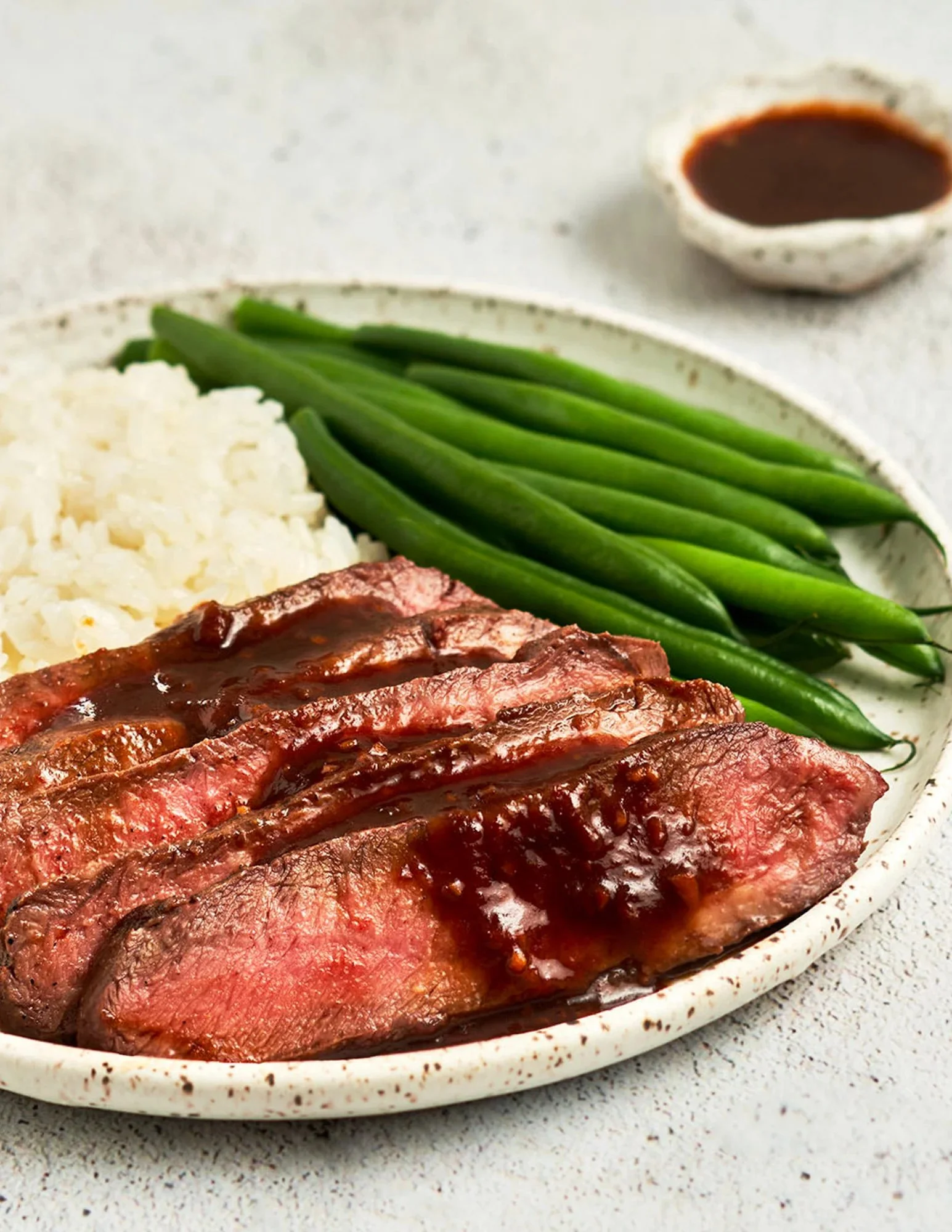 Broiled Flat Iron with Soy Ginger