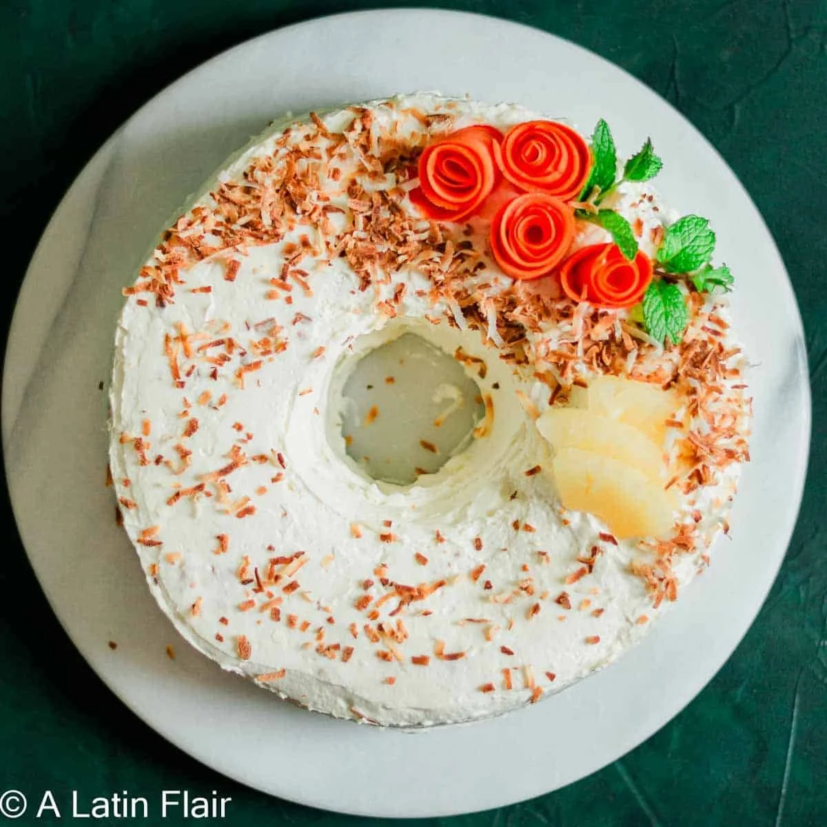 Carrot Cake with Pineapple and Coconut
