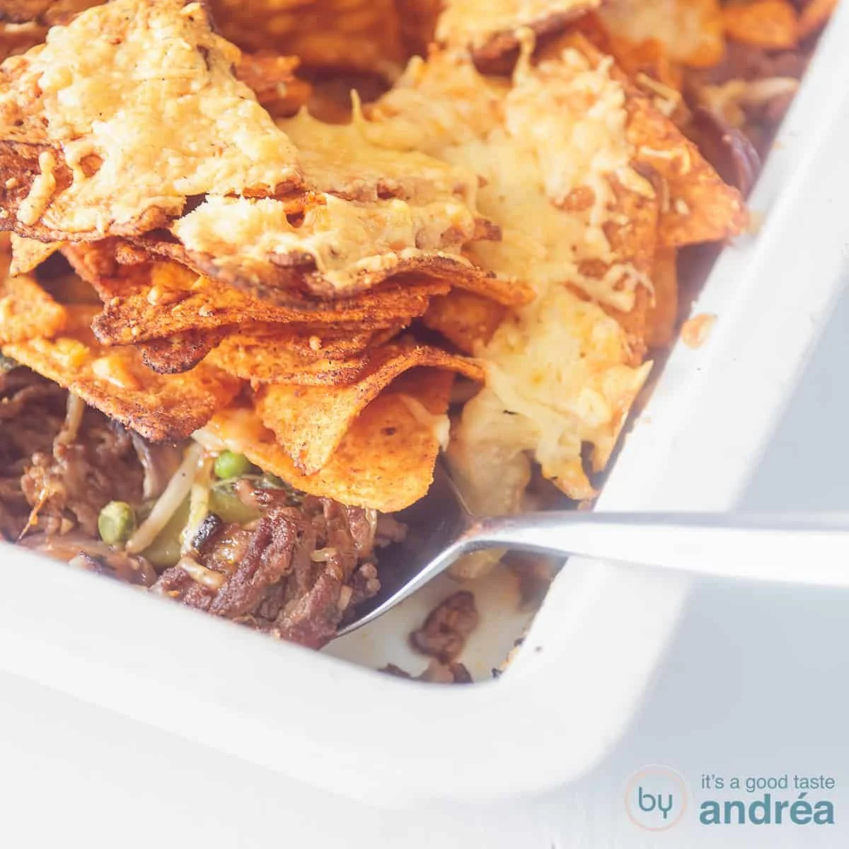 Cheesy Beef Nacho Casserole