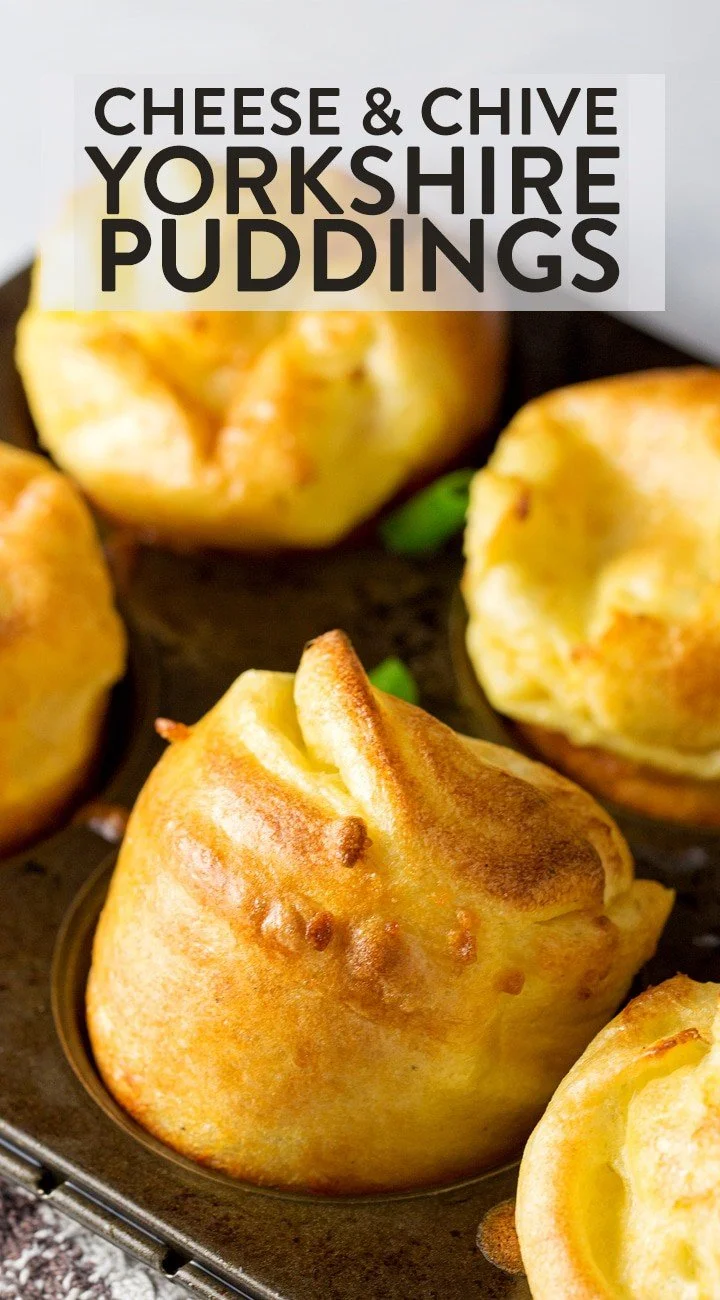 Cheesy Chive Yorkshire Puddings