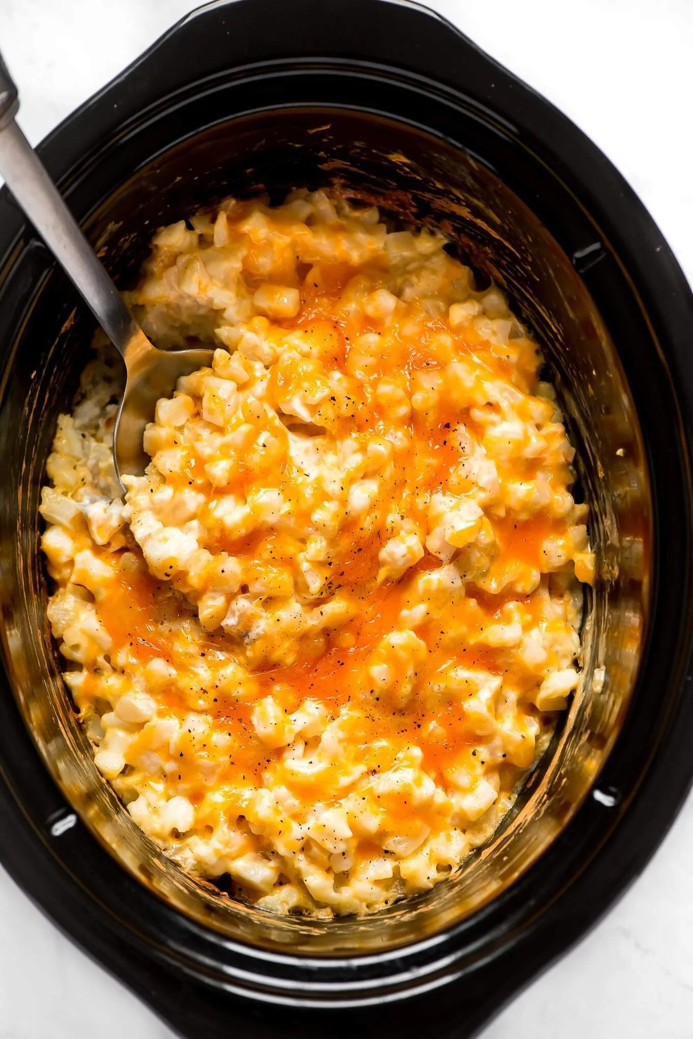 Cheesy Slow Cooker Potatoes