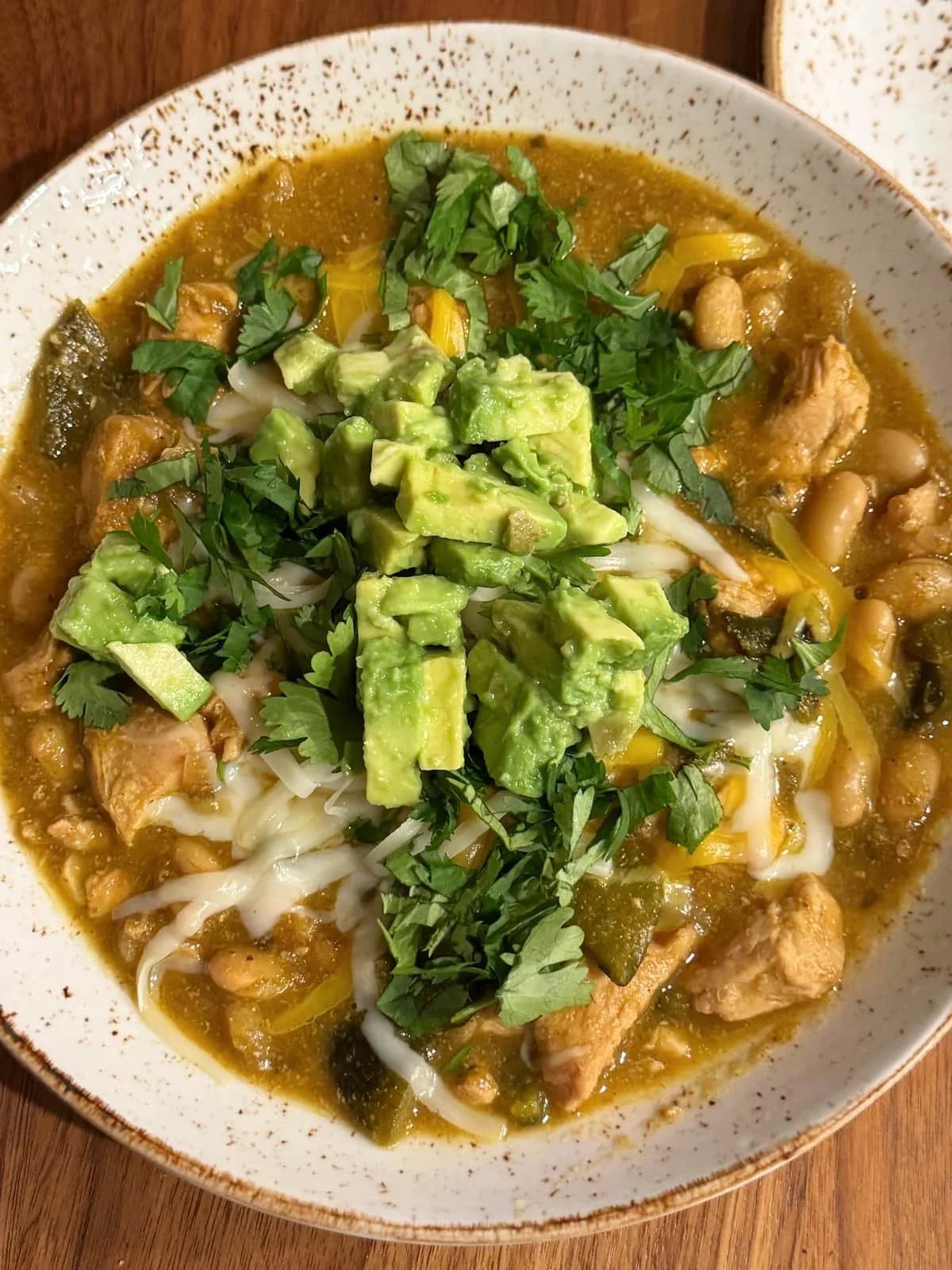Chicken Verde with Avocado