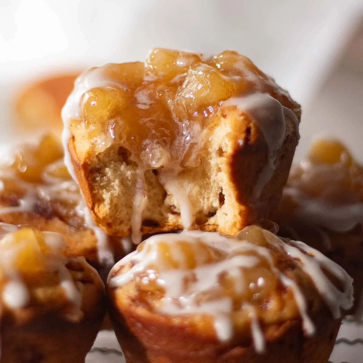 Cinnamon Roll Apple Pies