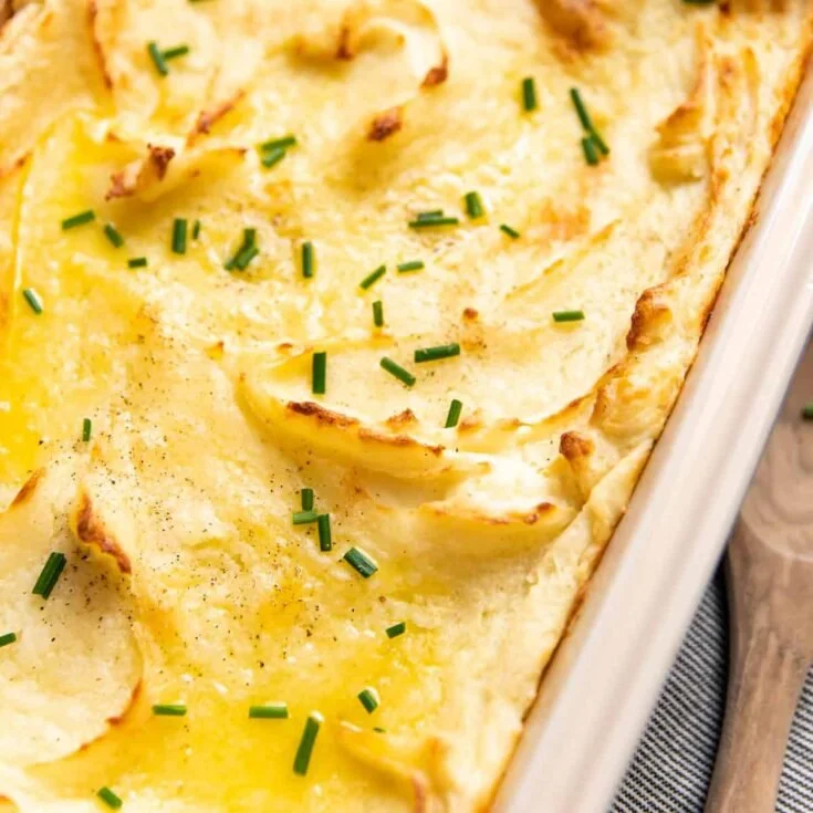 Creamiest Baked Mashed Potatoes
