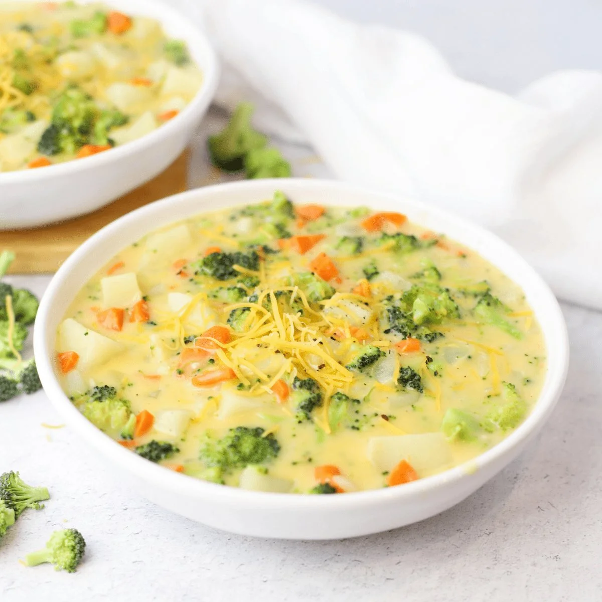 Creamy Broccoli Cheddar Potato Soup