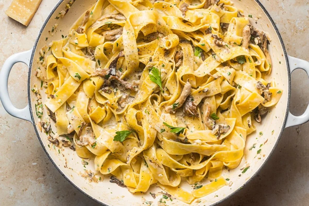 Creamy Mushroom Pappardelle Pasta