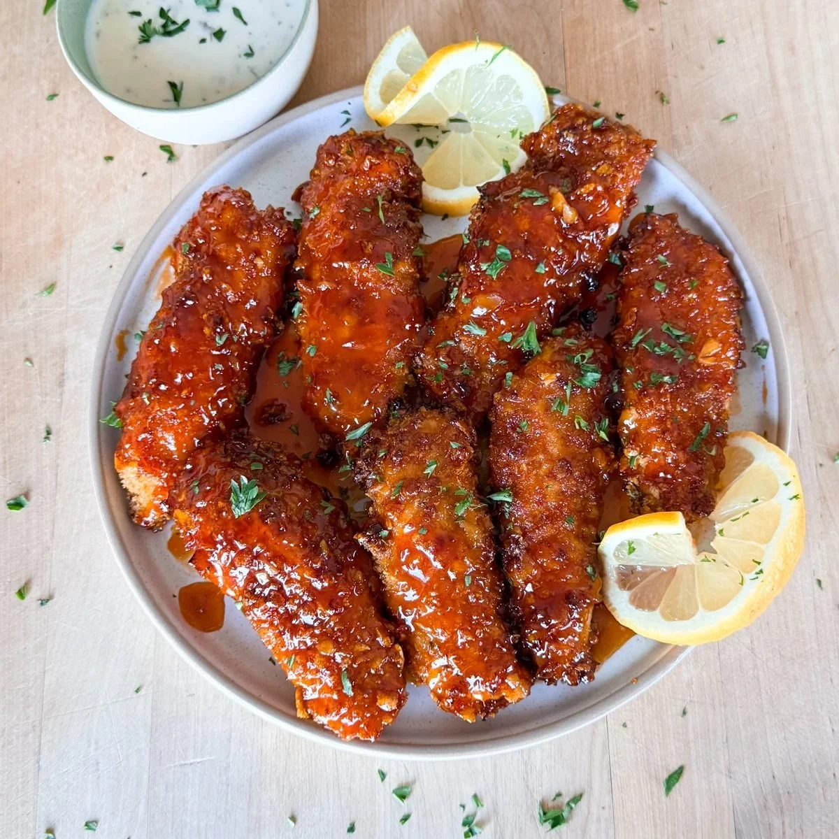 Crispy Air Fryer Honey Buffalo Tenders