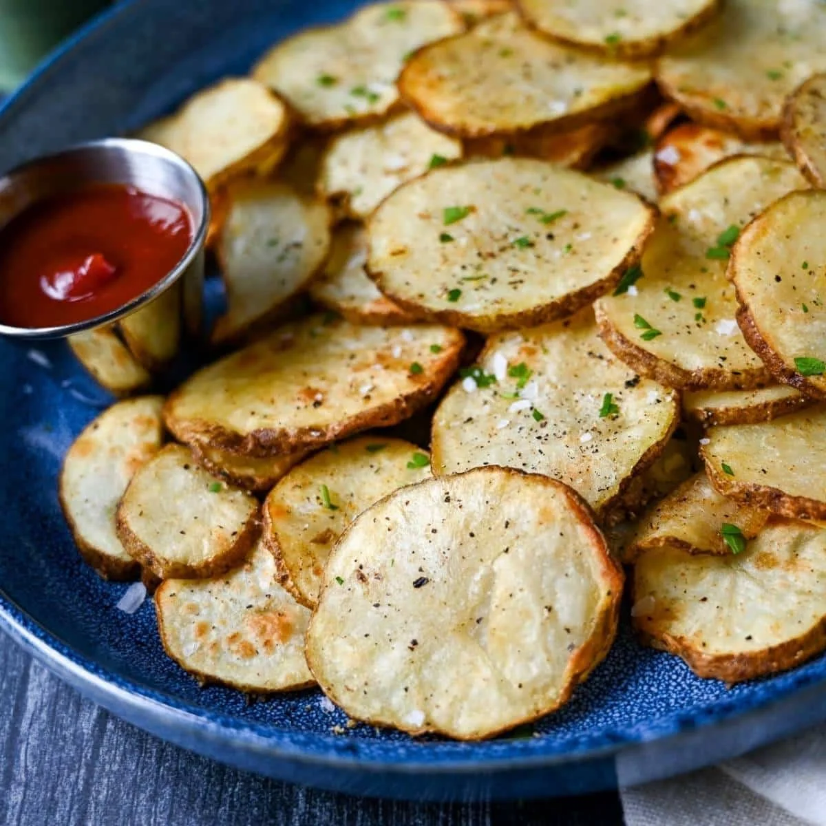 Crispy Air Fryer Sliced Potatoes