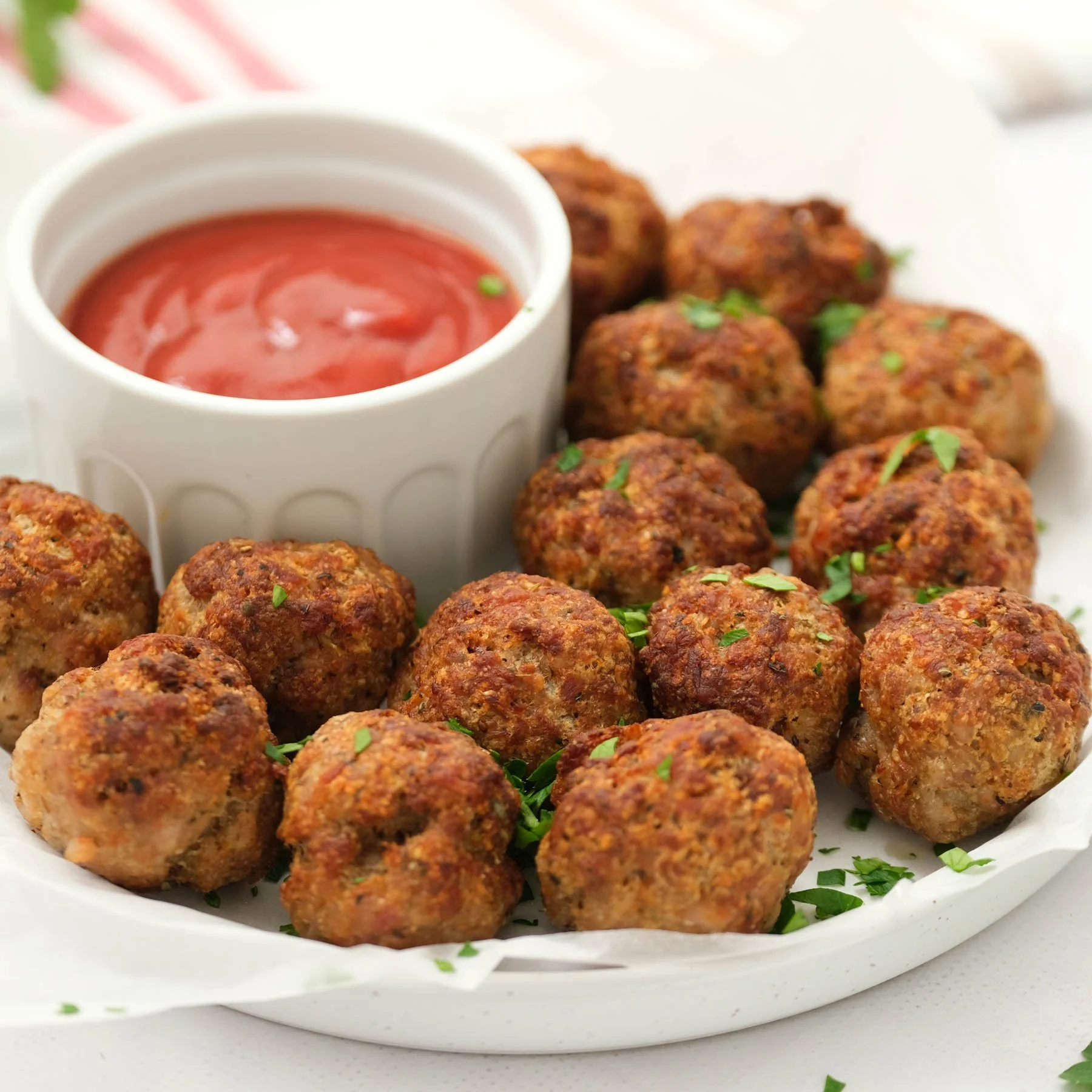 Crispy Air Fryer Turkey Meatballs