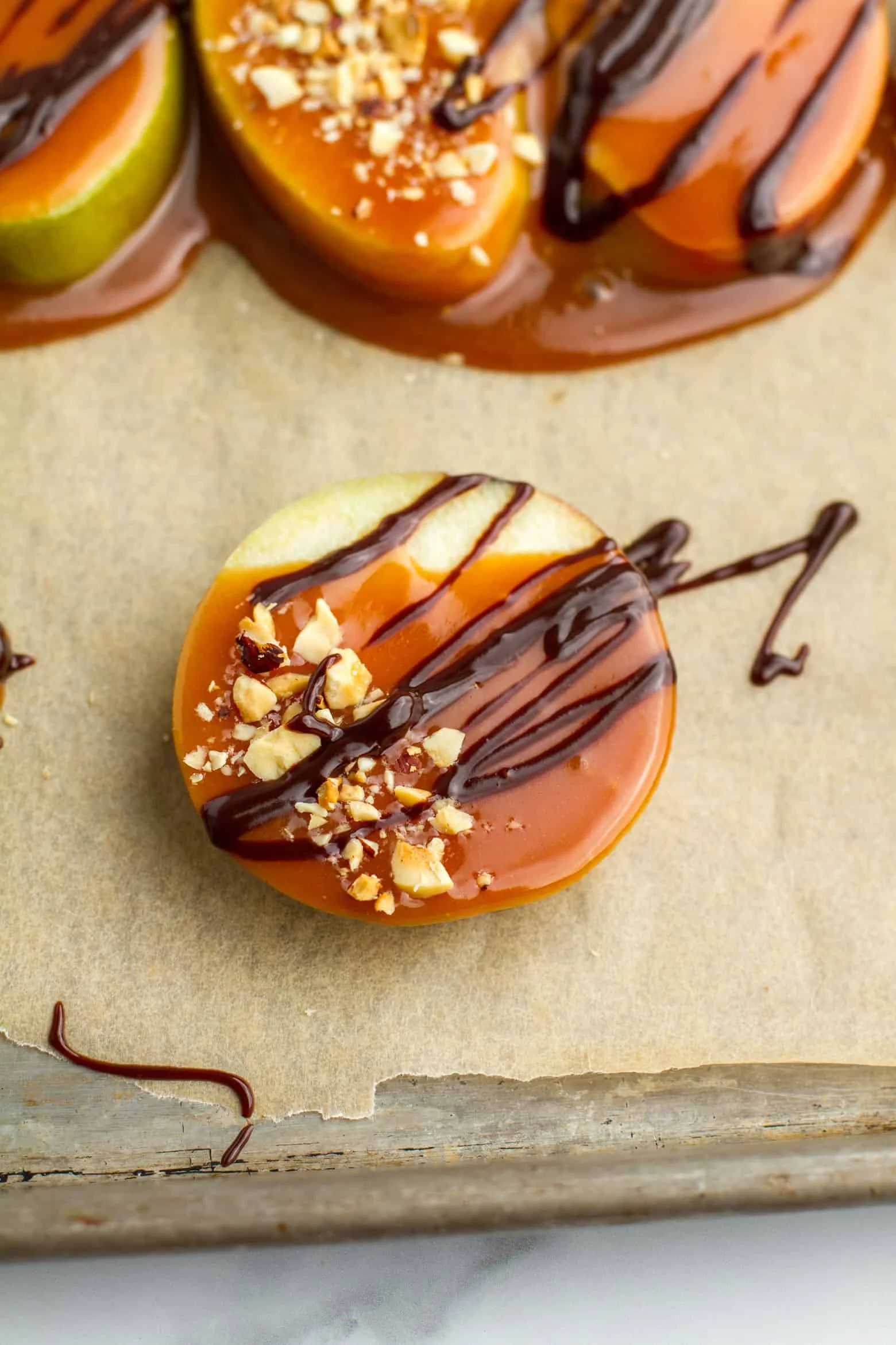 Crispy Caramel Apple Slices