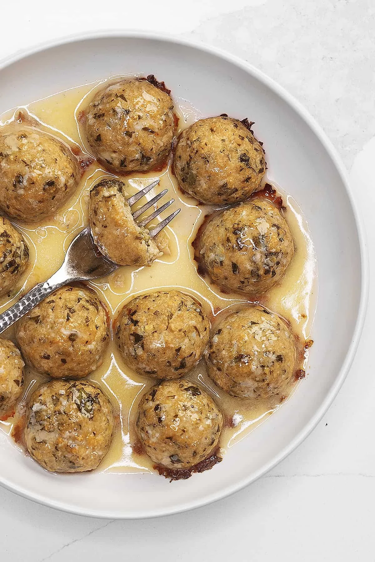 Crispy Garlic Butter Chicken Meatballs