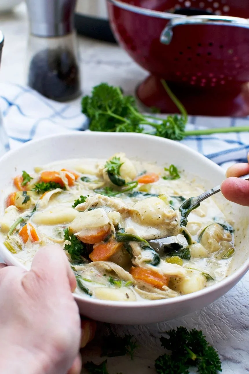 Crockpot Chicken Gnocchi Soup
