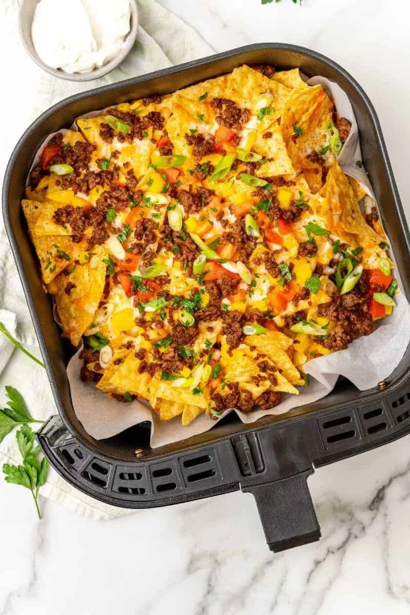 Crunchy Air Fryer Nachos