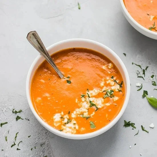 Easy Tomato Feta Keto Soup