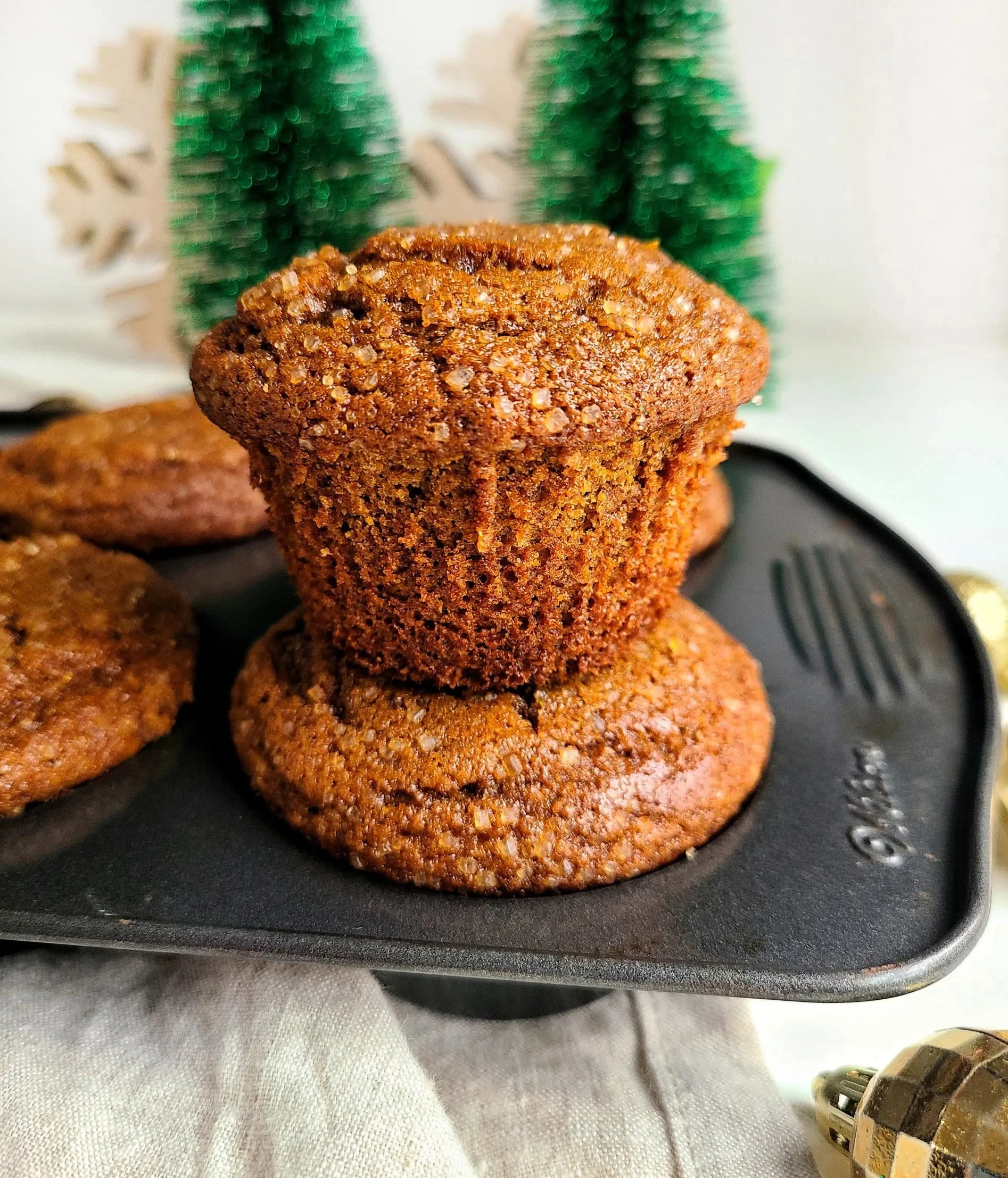 Freshly Baked Gingerbread Muffins