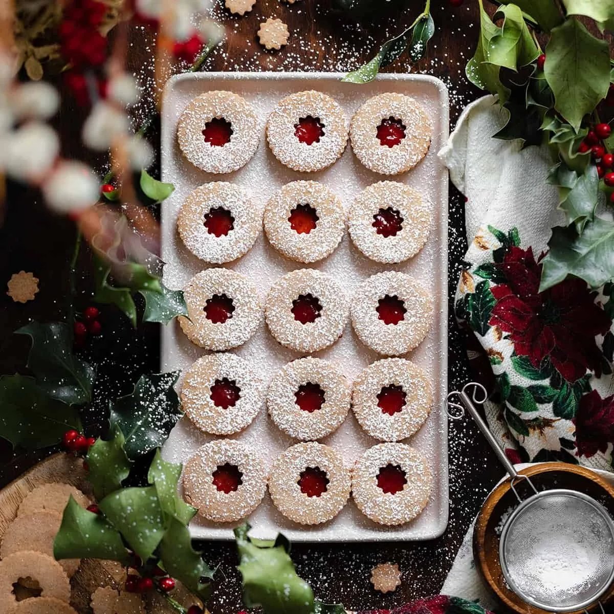 Gluten-Free Linzer Sandwich Cookies