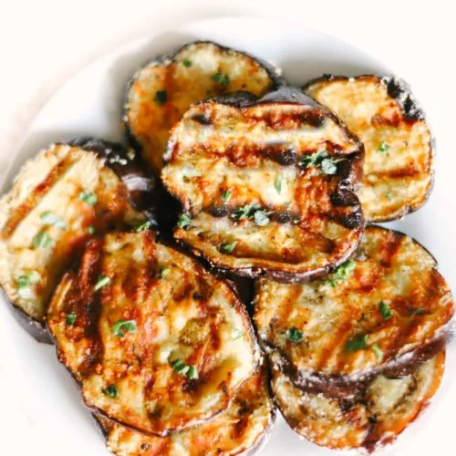 Grilled Garlic Parmesan Eggplant
