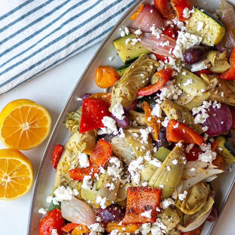 Herbed Roasted Greek Salad