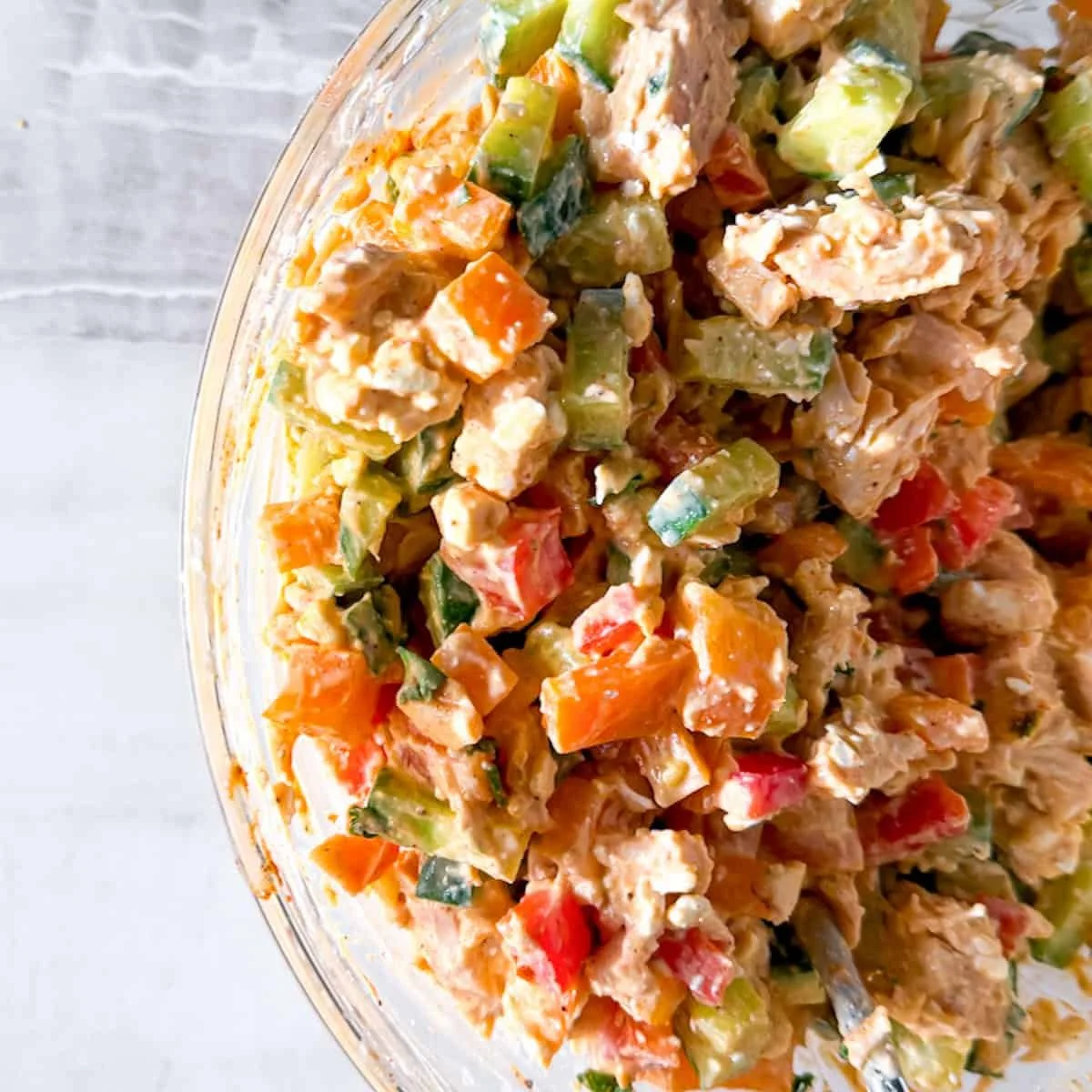 High Protein Buffalo Chicken Salad