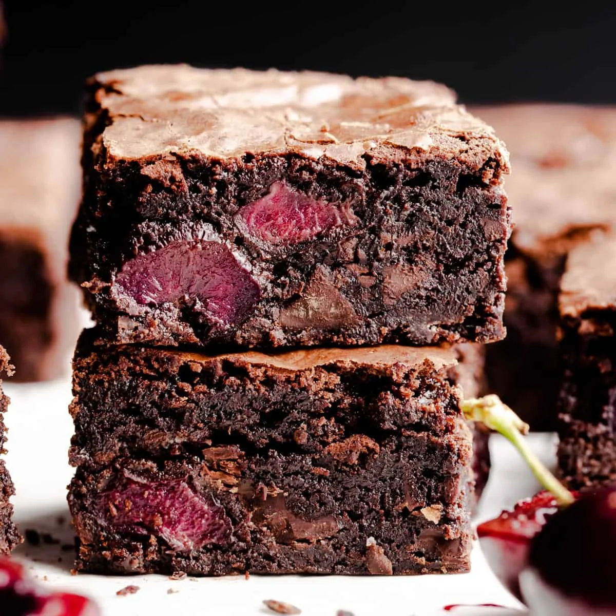 Indulgent Chocolate Cherry Brownies