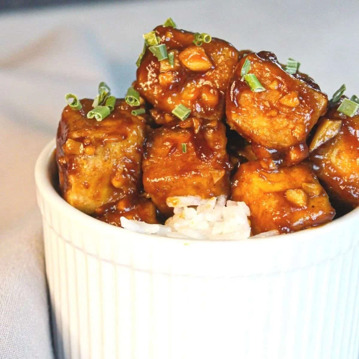 Maple Miso Sticky Glazed Tofu