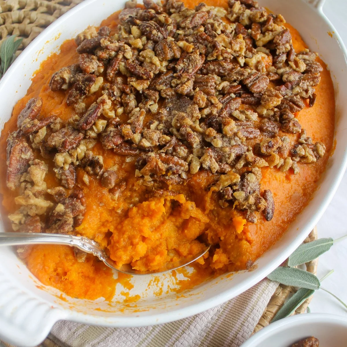 Maple Pecan Sweet Potato Casserole