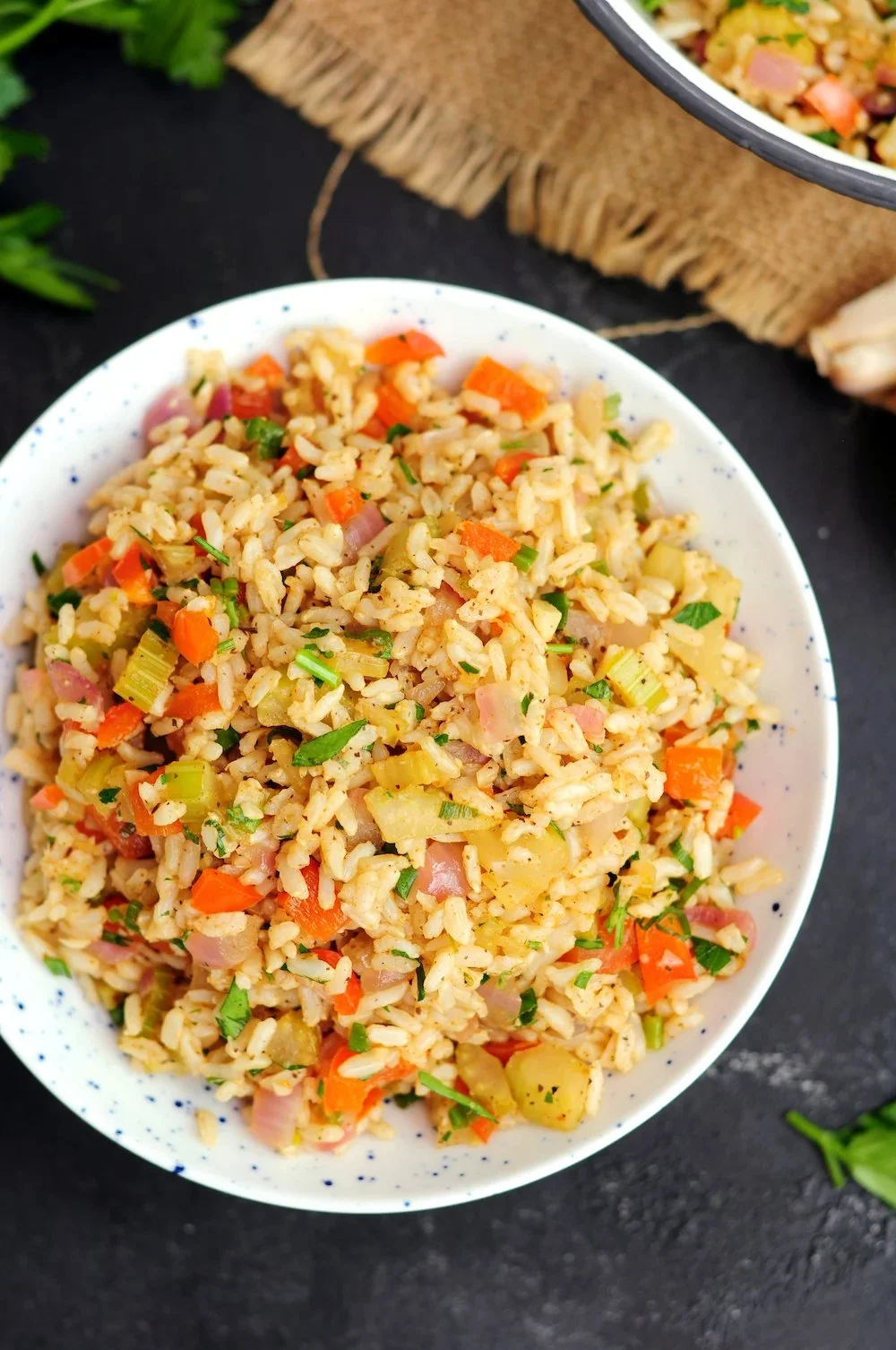 Meatless Cajun Dirty Rice