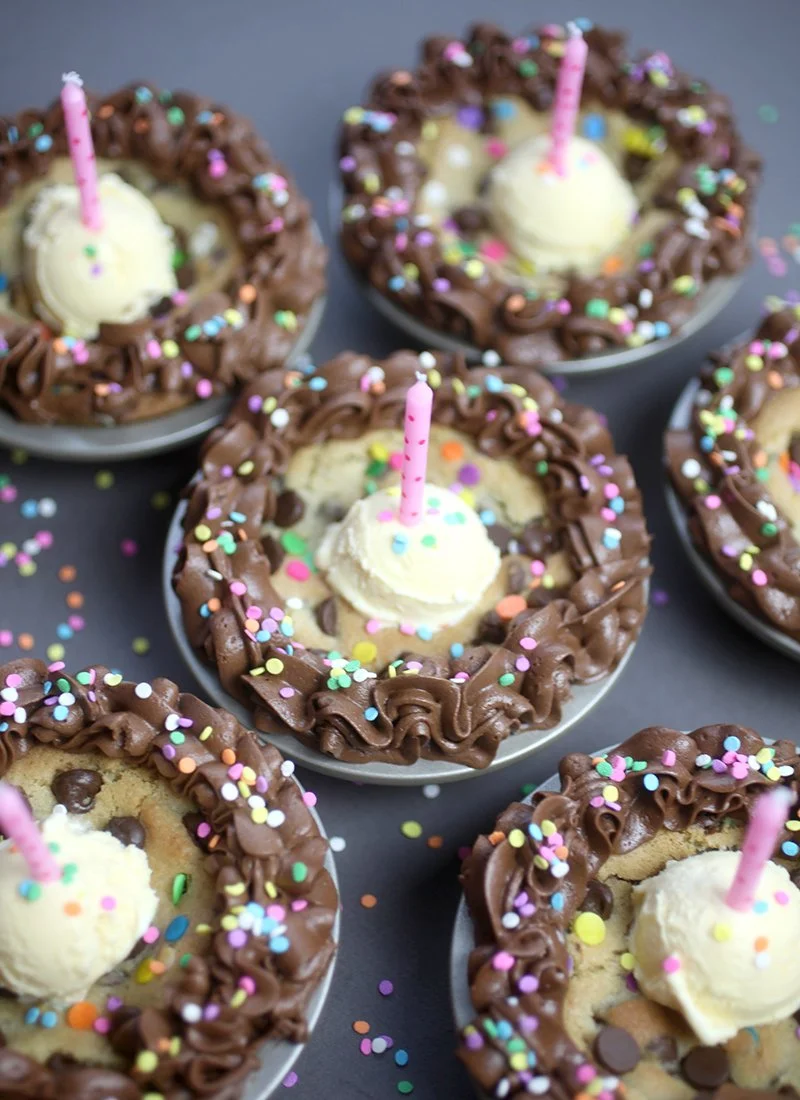 Mini Chocolate Chip Cookie Cakelets