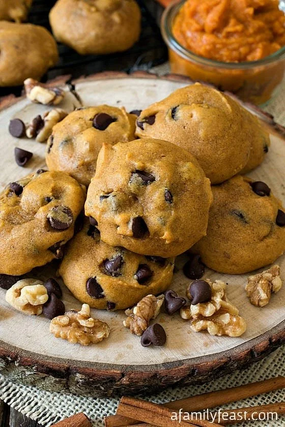 Moist Pumpkin Chocolate Chip Cookies
