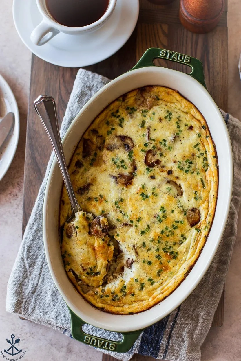 Mushroom Quiche Without Crust