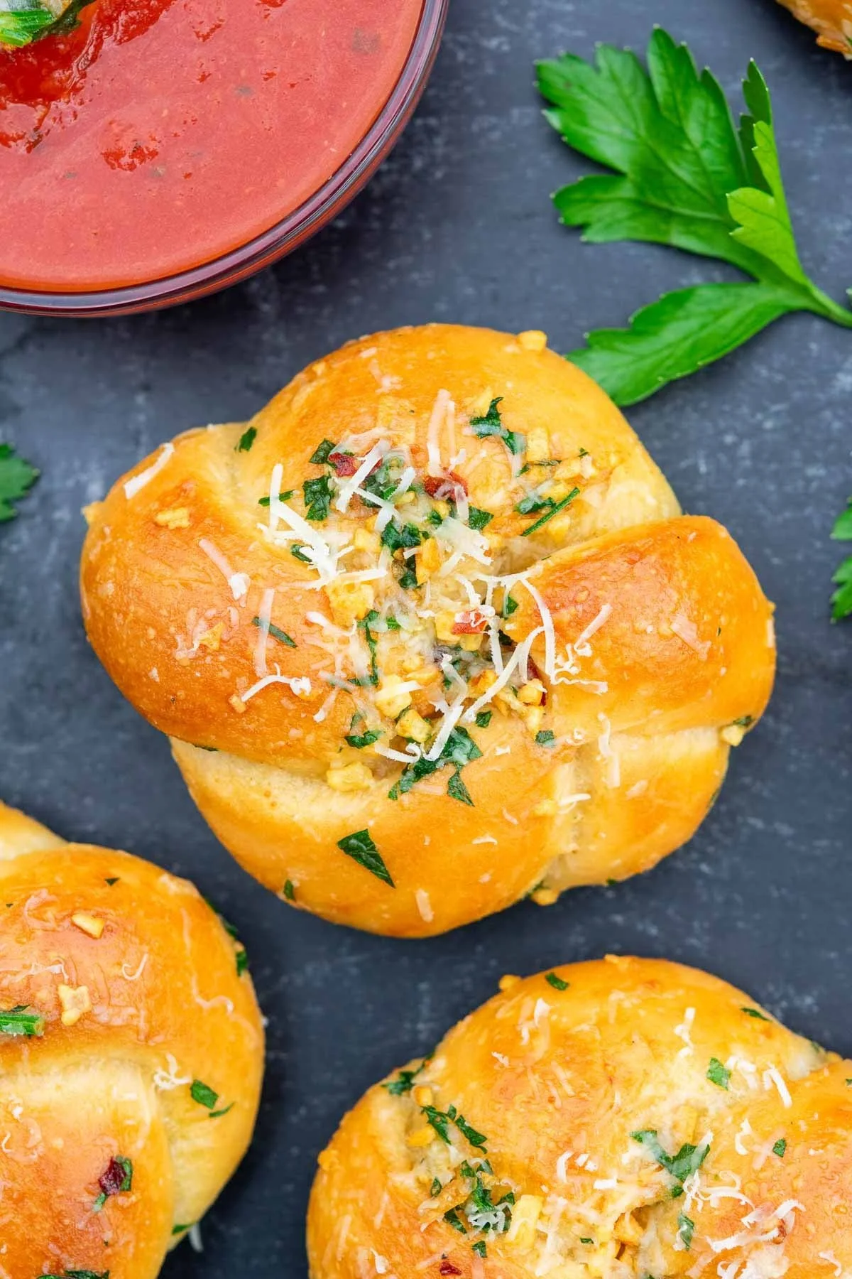 Savory Sourdough Garlic Knots