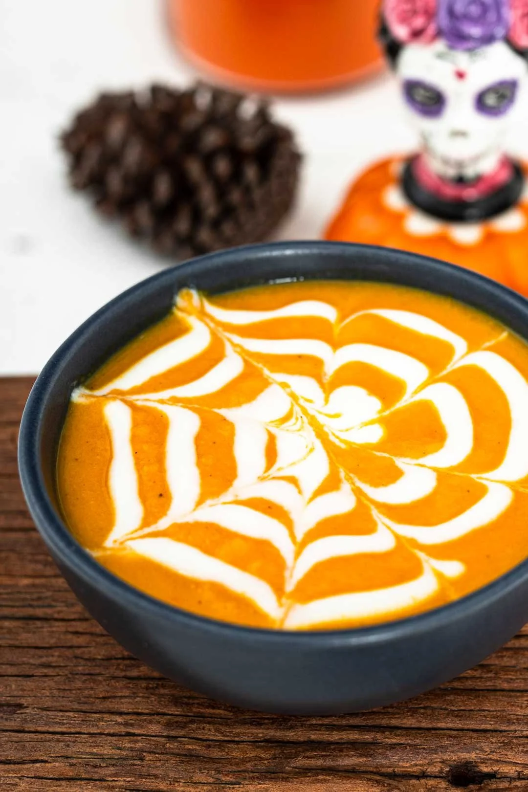 Spooky Halloween Carrot Soup