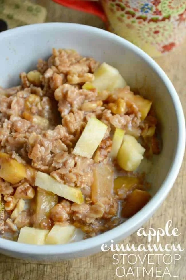 Stovetop Apple Cinnamon Oatmeal