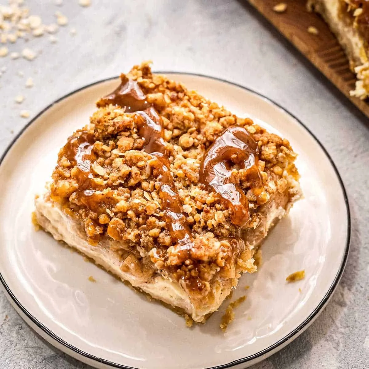 Sweet Caramel Apple Cheesecake Squares