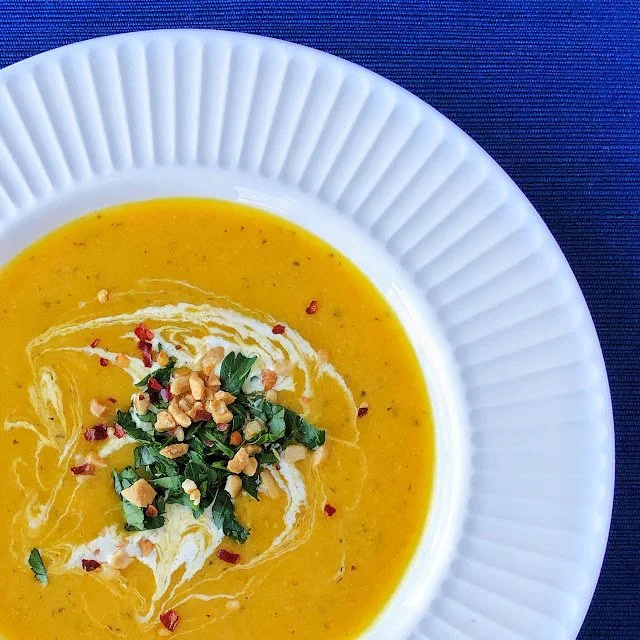 Thai Coconut Squash Delicata Soup