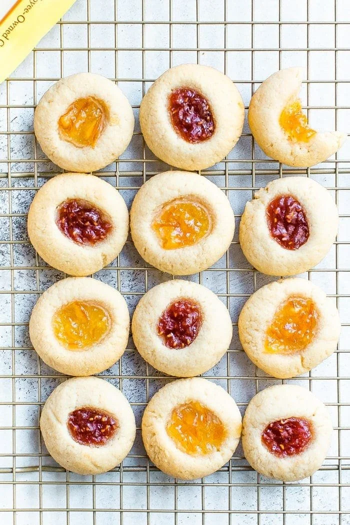 Thumbprint Cookies Made with Almond Flour