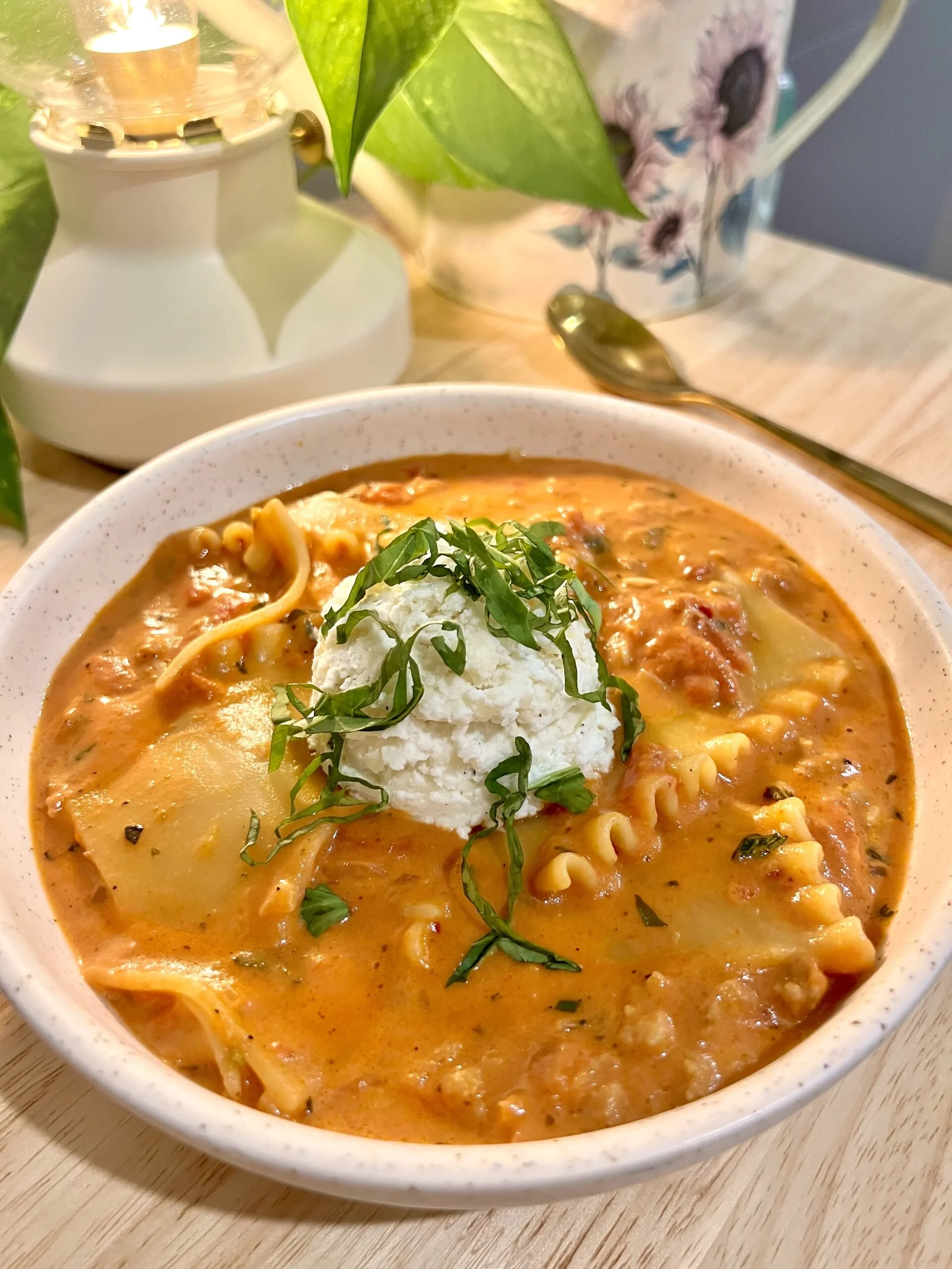 Velvety Lasagna Soup